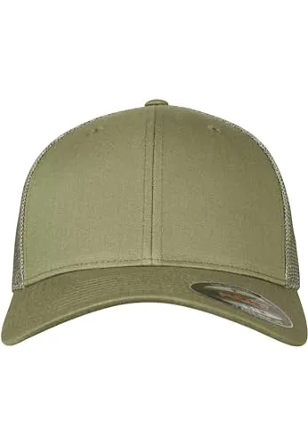 Flexfit Unisex Mesh Trucker Mütze, buck,S/M in grün von Flexfit