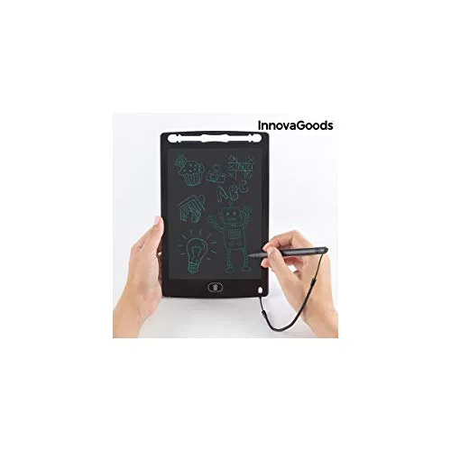 InnovaGoods Magic Drablet LCD-Tablet zum Zeichnen und Schreiben, Schwarz