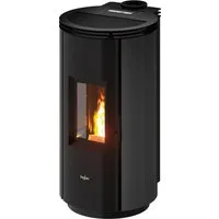 PEGASO Pelletofen Floyd 7,7 kW Anthrazit mit Automatik - Kaminöfen: Umweltfreundlicher Pelletofen mit 91% Wirkungsgrad, ideal für moderne Wohnräume und schnelle Wärmeabgabe. Genießen Sie eine saubere Verbrennung dank integrierter Automatik und Scheibenspülung.