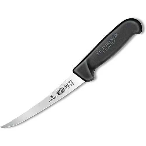 Victorinox, coltello disossatore da cucina Fibrox, manico ergonomico, 15 cm, nero