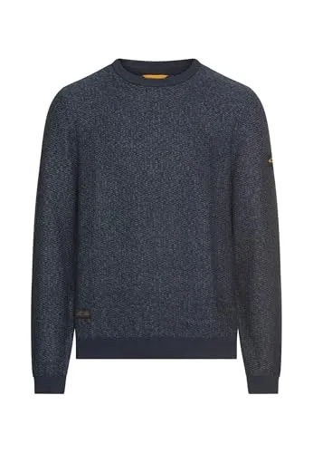 camel active Strickpullover - Tinted Blue 3XL - Strickpullover aus 70% Baumwolle und 30% Polyacryl, ideal für stylische und bequeme Looks in Übergröße.