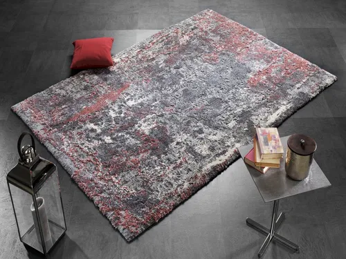 OCI DIE TEPPICHMARKE Teppich Juwel Liray - Rechteckig, 20 mm Höhe, Kurzflor, Marmor Optik - Kurzflor-Teppich in trendiger 3D Hochtief-Optik, langlebig und pflegeleicht, ideal für Wohnzimmer und schafft nostalgisches Ambiente.