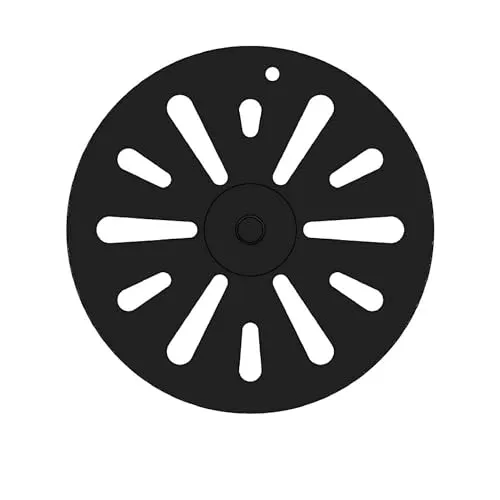 Kaminrost - Passend für GKT Kaminöfen inkl. Modellübersicht - Ascherost Kamin aus massivem Stahl - feuerfest & hitzebeständig - Kaminrost Feuerrost Kaminofen Rost [Ø 175x10 mm]