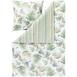 Estella Bettwäsche Fern Leaves, Flanell, 2-teilig in beige von ESTELLA