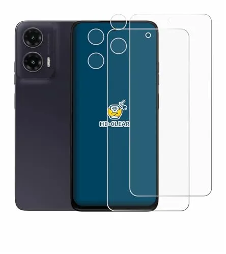 BROTECT 2 Stück Schutzfolie für Motorola Moto G35 (Display+Kamera) Displayschutz Folie Made in Germany, Ultra-Klar