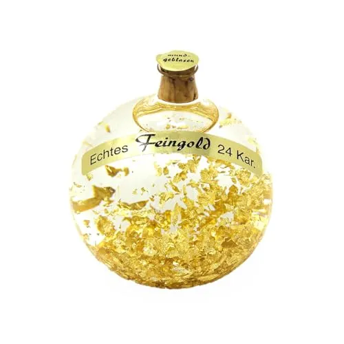 karat Goldkugel zur Dekoration Reichtumsecke mit Beschreibung B12 24