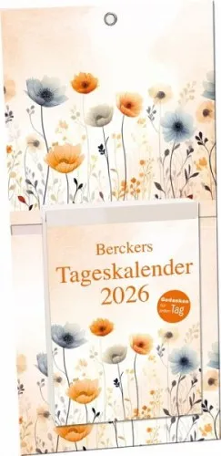 Berckers Tageskalender 2026 - Liturgischer Jahresbegleiter für 2026 mit täglichen Bibelversen und Impulstexten. Ideal zum Aufhängen oder Aufstellen, begleitet er durch das Jahr mit wichtigen kirchlichen Informationen.