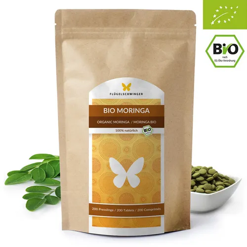BIO Moringa Presslinge hochdosiert 100% Moringa ohne Zusätze 200