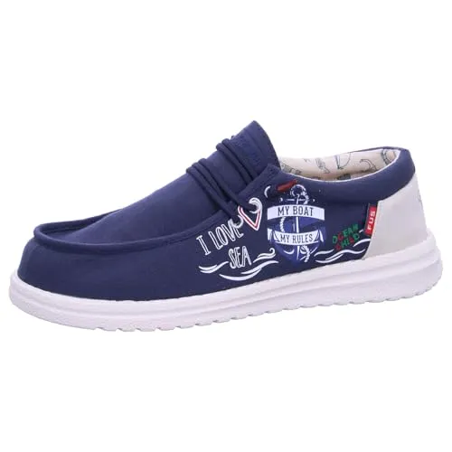 Fusion Emma Marina Life Blue Slipper 38 EU - Sneaker in Marina Life Blue, aus 100% Baumwolle, bequem und stylisch für den Alltag.