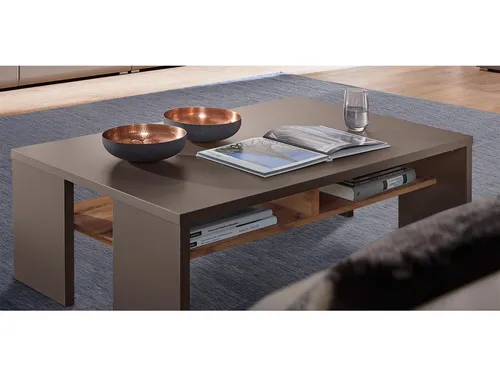 Livetastic Couchtisch aus Eiche - Eleganter Couchtisch in Eiche-Optik, 65x40x110 cm, bietet viel Platz für Ihre Essentials und schafft eine gemütliche Atmosphäre im Wohnzimmer.