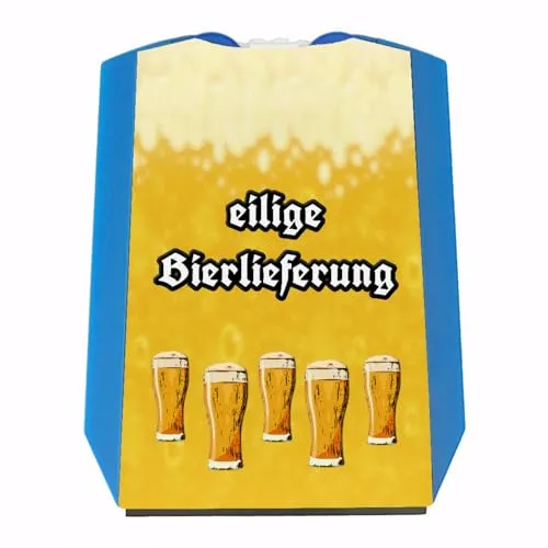 Bier Parkscheibe mit Spruch eilige Bierlieferung mit 2 Einkaufswagenchips eine Coole Parkuhr für alle Biertrinker und Bier-Liebhaber qualitativ hochwertig und nach StVO