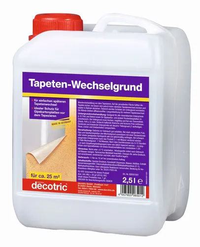 2,5 Liter decotric Tapeten-Wechselgrund Tapeziergrund Tapetenwechsel Grundierung