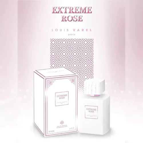 Extreme Rose Parfüm von Louis Varel - Eau de Parfum für Damen - Eau de Parfum für Damen: Verführerische Rosenduftkomposition mit langanhaltender Intensität, ideal für jeden Anlass und ein luxuriöses, feminines Design.