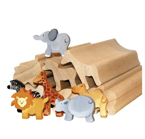 Profilholz Waldtiere - Eduplay - Kunst & Handwerk, 6 Motivestangen mit liebevollen Waldtier-Motiven für kreative Bastelprojekte und Kinderaktivitäten.