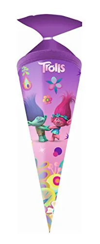 Schultüte / Zuckertüte / Länge: 35cm / rund / 