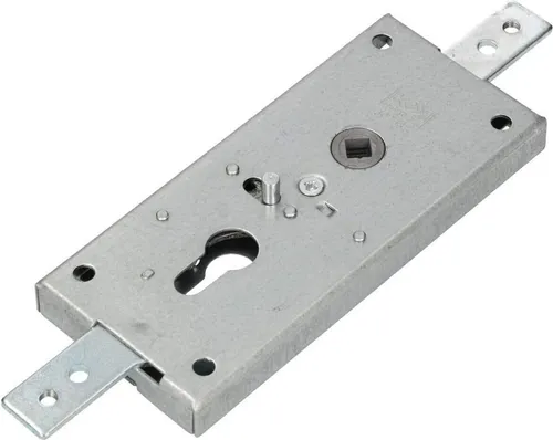 KOTARBAU® Garagenschloss 60 mm Stahl Torschloss Garagentorschloss Profilzylinder für Schwingtore Tortreibriegel Torverschluss Garage Verschluss Silber