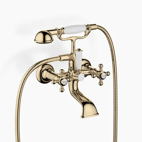 Dornbracht MADISON Wannenbatterie mit Handbrause in gold von Dornbracht
