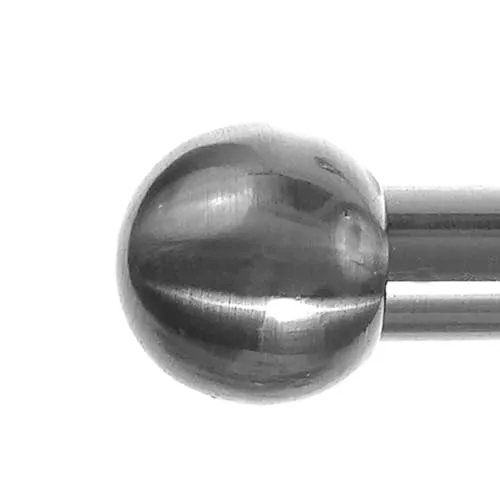 BASIT Endkappe für Gardinenstangen Ø 16mm I Endstück in Edelstahl Optik I 1 Stück Kappe I Kugel E22