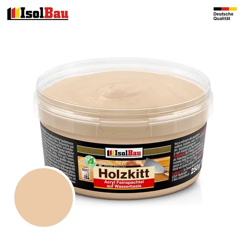 Holzkitt Spachtelmasse Holzspachtelmasse Innen Außen 250g Buche Mittel ( Nr. 6 )