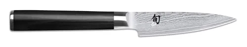 KAI Shun Classic Officemesser 9 cm - Messer asiatischer Art, geschmiedet aus 32 Lagen Damaszenerstahl für außergewöhnliche Schärfe und Langlebigkeit - ideal für präzise Schneidarbeiten in der Küche.