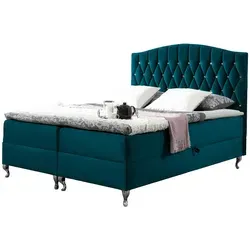 Mirjan24 Boxbett in Türkis, 120x200 cm, mit Bettkästen - Stylisches Boxbett mit zwei praktischen Bettkästen für zusätzlichen Stauraum. Ideal für einen erholsamen Schlaf und eine moderne Schlafzimmergestaltung.