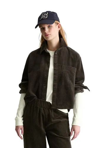 Marc O'Polo DENIM Langarmbluse mit lässiger Bubble-Struktur in Braun (L) - Moderne Langarmbluse aus 100% Baumwolle mit lässiger Bubble-Struktur. Perfekt für vielseitige Looks, bequem im Loose Fit und ideal für den Alltag.