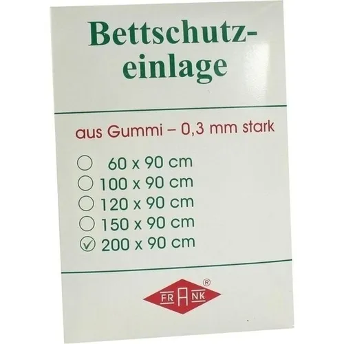 BETTEINLAGE Gummiplatte 0,3 mm 90x200 cm weiß 1 St.