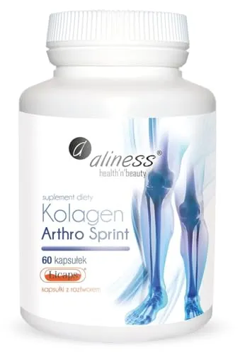 Aliness - Kollagen Arthro Sprint LICAPS - Gelenke - 60 kapseln - vegane Kapseln - Fischkollagen - Vitamin C - salzfrei - glutenfrei,