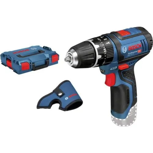 Bosch Akku-Schlagbohrschrauber GSB 12V-15 - 12V, inkl. Holster und Koffer, präzises Arbeiten mit Motorbremse und Electronic Cell Protection