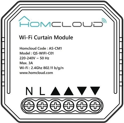 Homcloud Intelligentes Wi-Fi Rollladenmodul AS-CM1