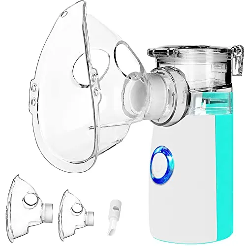 Inhalationsgerät für Erwachsene und Kinder mit automatischer Reinigungsfunktion (Grün)