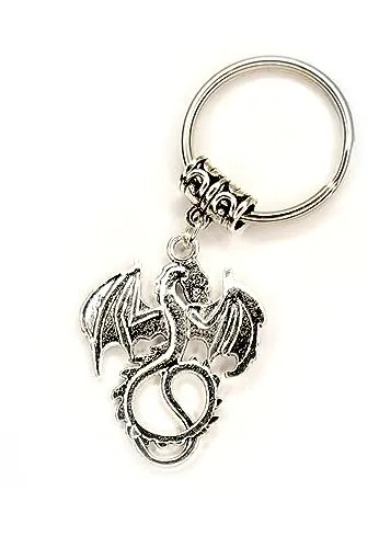 AXLorange Retro Drachen Schlüsselanhänger