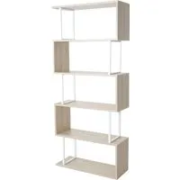 MCW Bücherregal MCW-A27-b - Elegantes 3D Struktur Regal mit viel Stauraum - Bücherregale mit modernem Design und zahlreichen Ablageflächen für Ordnung und Stil in jedem Raum, inklusive Bodenschoner für zusätzlichen Schutz.