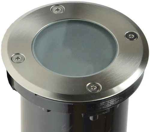 Boden Einbauleuchte GU10 trittfest RUND Edelstahl 230V IP65 Bodenstrahler SPOT