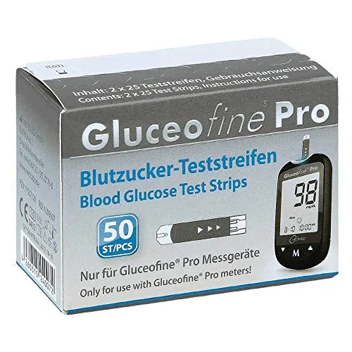 GLUCEOFINE Pro Blutzucker-Teststreifen 50 St