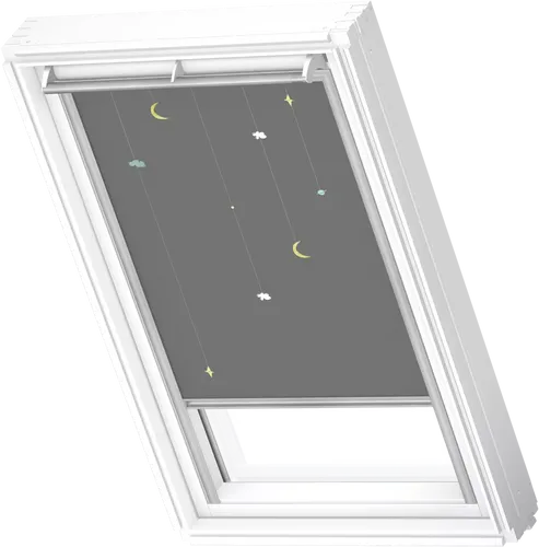VELUX Verdunkelungsrollo Kids Mobile manuell DKL S06 4665S - Blickdichtes Verdunkelungsrollo mit liebevollem Kinder-Motiv. Ideal für Schlafzimmer und Kinderzimmer, sorgt für eine angenehme Atmosphäre und schützt vor Licht.