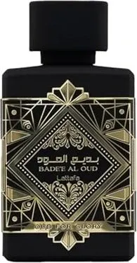Lattafa Badee Al Oud Oud For Glory - Unisex Eau de Parfum 100 ml, würzige Frische mit blumiger Sinnlichkeit und warmer Holz-Note