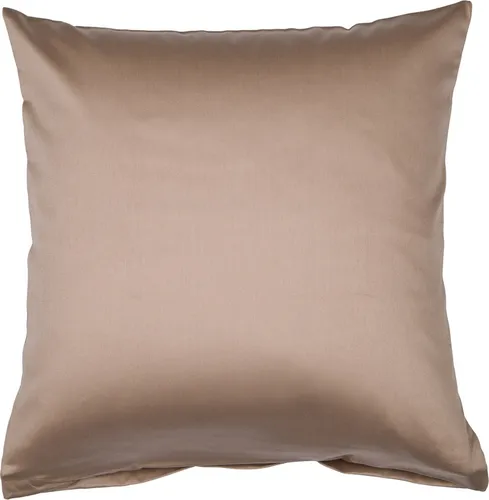 Janine Mako-Satin Kissenhülle Kiss. 40x40 1 teilig Colors 31001-57-600 taupe