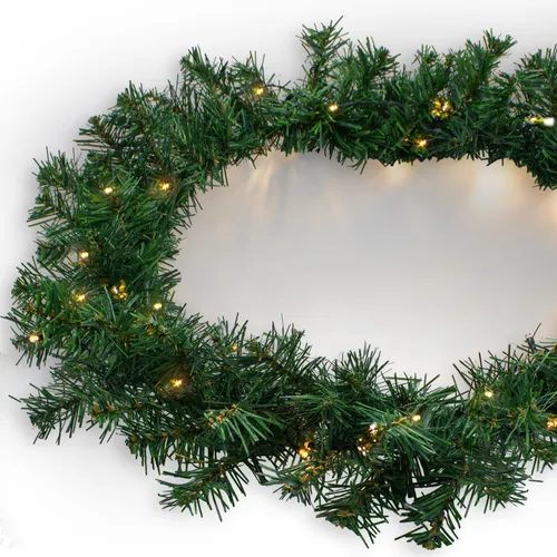 Außen Weihnachts-Girlande mit Lichterkette