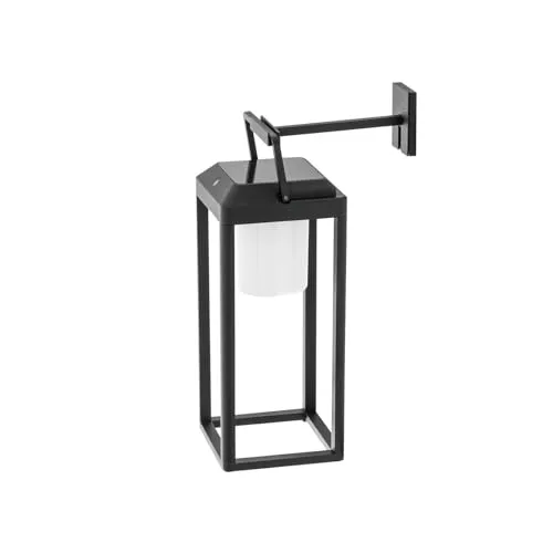 Lucande LED Solarleuchte Tilena dimmbar - Moderne Solar-Wandleuchte für Außen mit IP54 Schutz, energiesparend und dimmbar für eine gemütliche Atmosphäre auf Terrasse, Balkon oder im Garten.