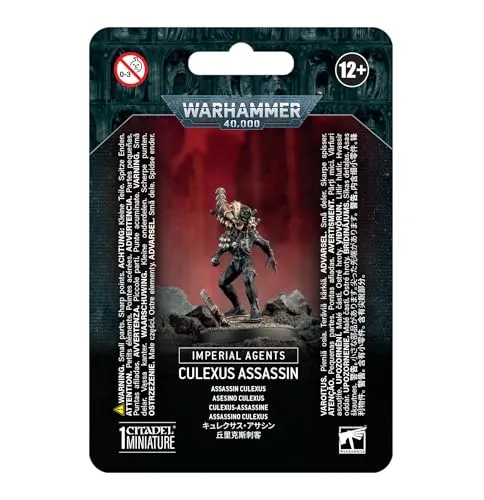 Warhammer 40.000 - Imperial Agents Culexus Assassin - Spielzeugfigur für Sammler und Tabletop-Spieler, enthält alle Teile zum Bau eines Culexus Assassinen - ideal für das individuelle Bemalen und Gestalten.