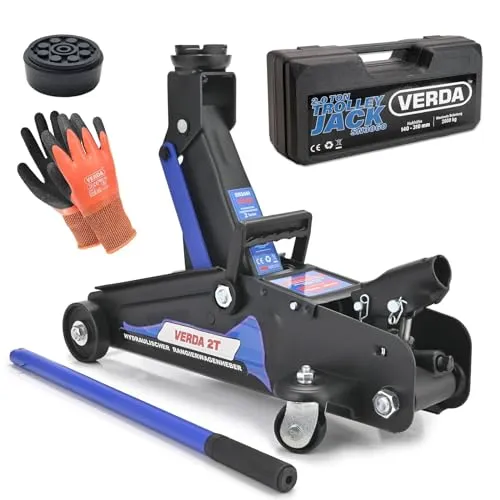 Hydraulischer Wagenheber 2T mit Koffer und Zubehör