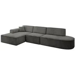 Altdecor Ecksofa, Anthrazit, Textil, 4-Sitzer, 327x165 cm, Wohnzimmer, Sofas & Couches, Wohnlandschaften, Ecksofas
