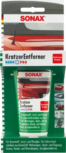 Sonax Kunststoffpflege Kratzerentferner Kunststoff, 03050000, silikonfrei, hochglänzend, 75ml