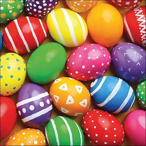 Servietten Ostern Ostereier bemalen als Tischdeko. Papierservietten mit Motiv. Auch für Decoupage und Serviettentechnik 33x33cm 20