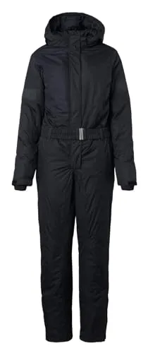 HORZE Damen Overall Annica, wasserabweisend, Winddicht, Silikon Vollbesatz, Schwarz, 42