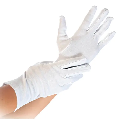 HYGOSTAR unisex Arbeitshandschuhe Blanc weiß Größe 7, 12 Paar