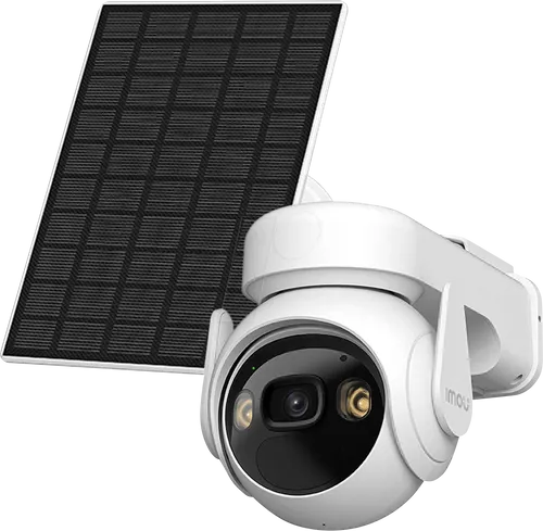 Imou Cell PT Lite Kit 2K QHD - Schwenkbare Outdoor-Überwachungskamera mit Akku und Solarpanel - Überwachungskamera für den Außenbereich mit 2K-QHD-Videoqualität und 5.000 mAh Akku für bis zu 280 Tage Laufzeit. Ideal für sichere Überwachung.
