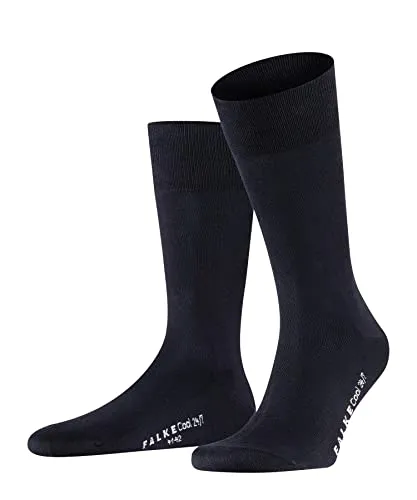 FALKE Herren Socken Cool 24/7, Baumwolle, 1 Paar, Blau (Dark Navy 6370), 41-42