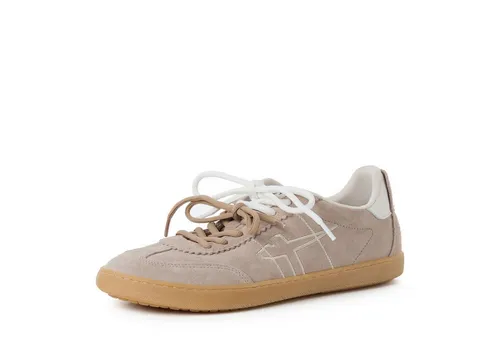 Tamaris Damen Sneaker Low Leder beige 37 EU - Elegante Sneaker mit herausnehmbarem Fußbett für individuellen Komfort. Der Schnürverschluss sorgt für perfekten Halt. Ideal für den Alltag – stylisch und bequem zugleich.